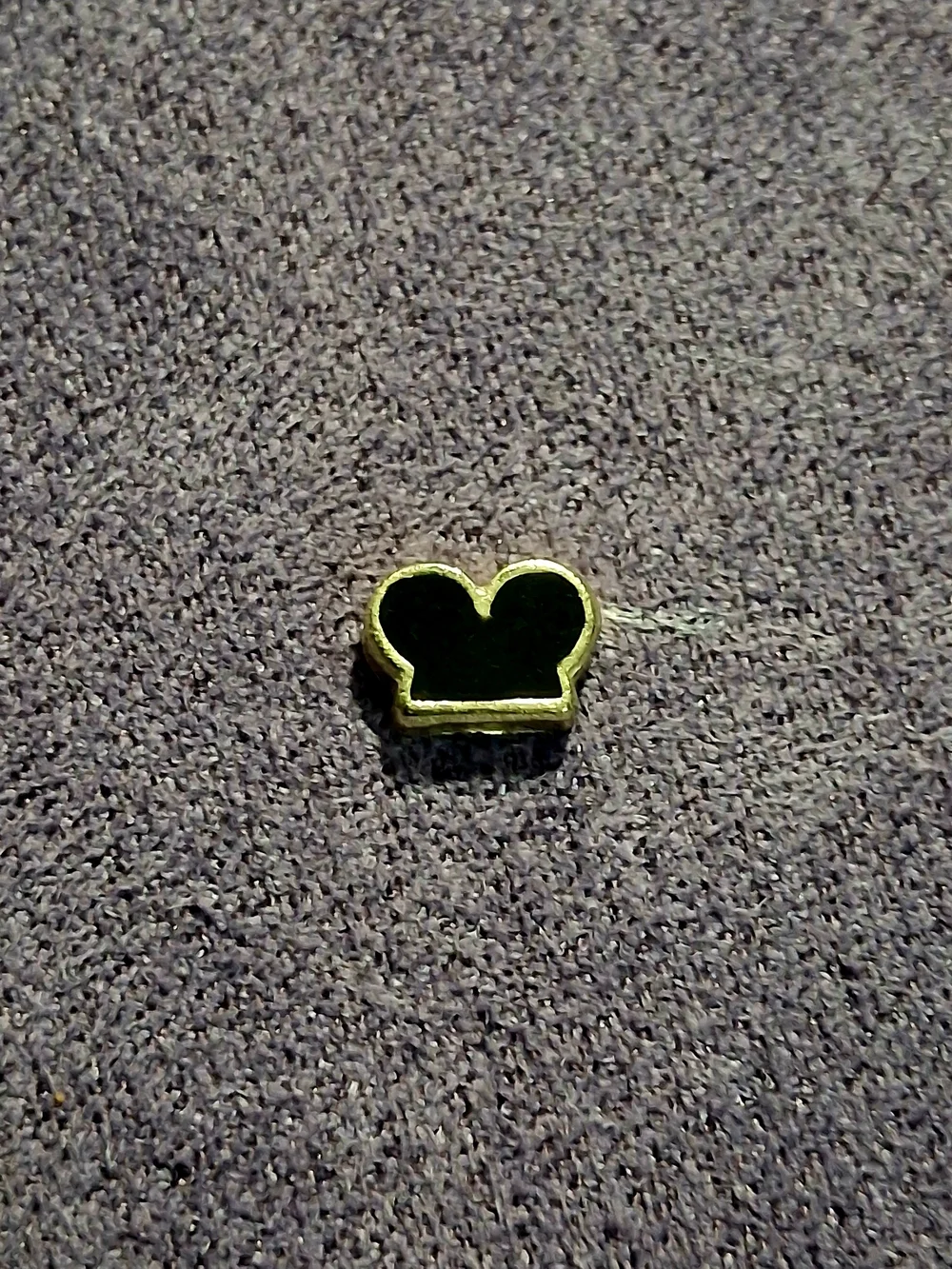 Black and Gold Mickey-style Ears Charm For Floating Lockets